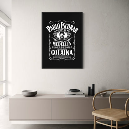 Pablo Escobar | Vintage Whiskey Etiket Kunst