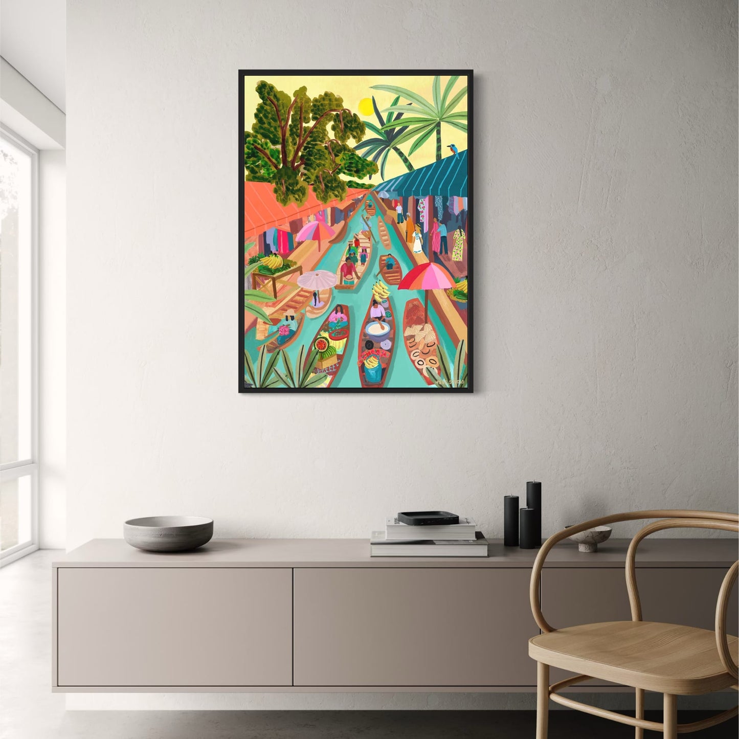abstract india landscape poster