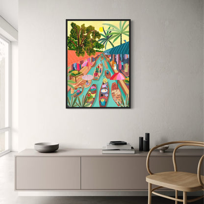 abstract india landscape poster