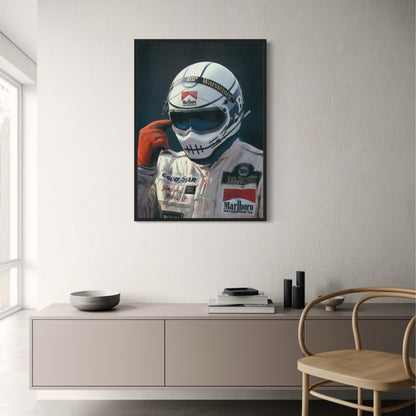 Hypebeast-Rennwagen-Poster | Trendige ästhetische Wandkunst | Rotes Modedekor | Leinwanddruck | Moderne Heimdekoration