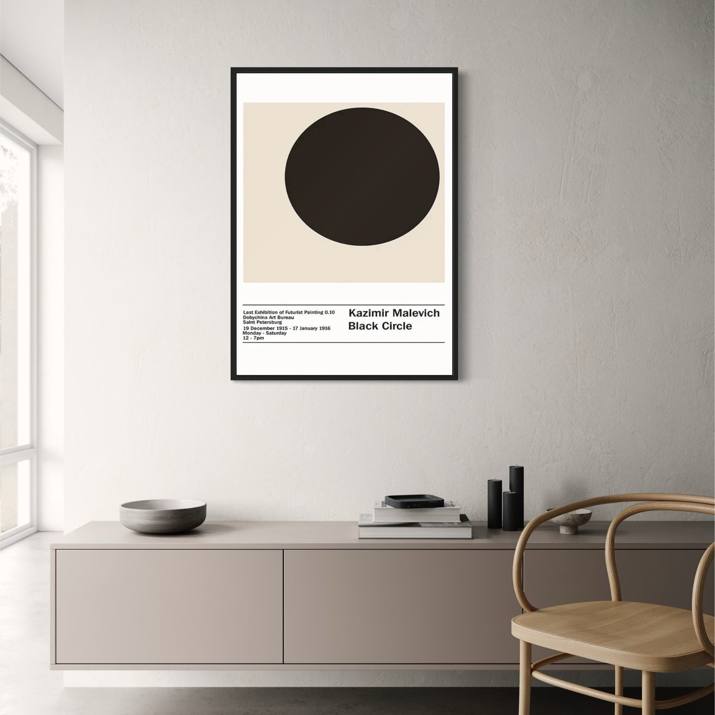 Kazimir Malevich | Zwarte Cirkel | Abstracte Minimalistische Kunst