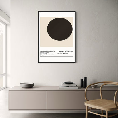 Kazimir Malevich | Zwarte Cirkel | Abstracte Minimalistische Kunst