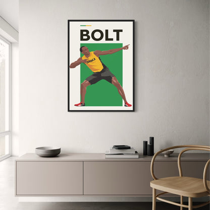 Usain Bolt | Sporticoon Wandkunst