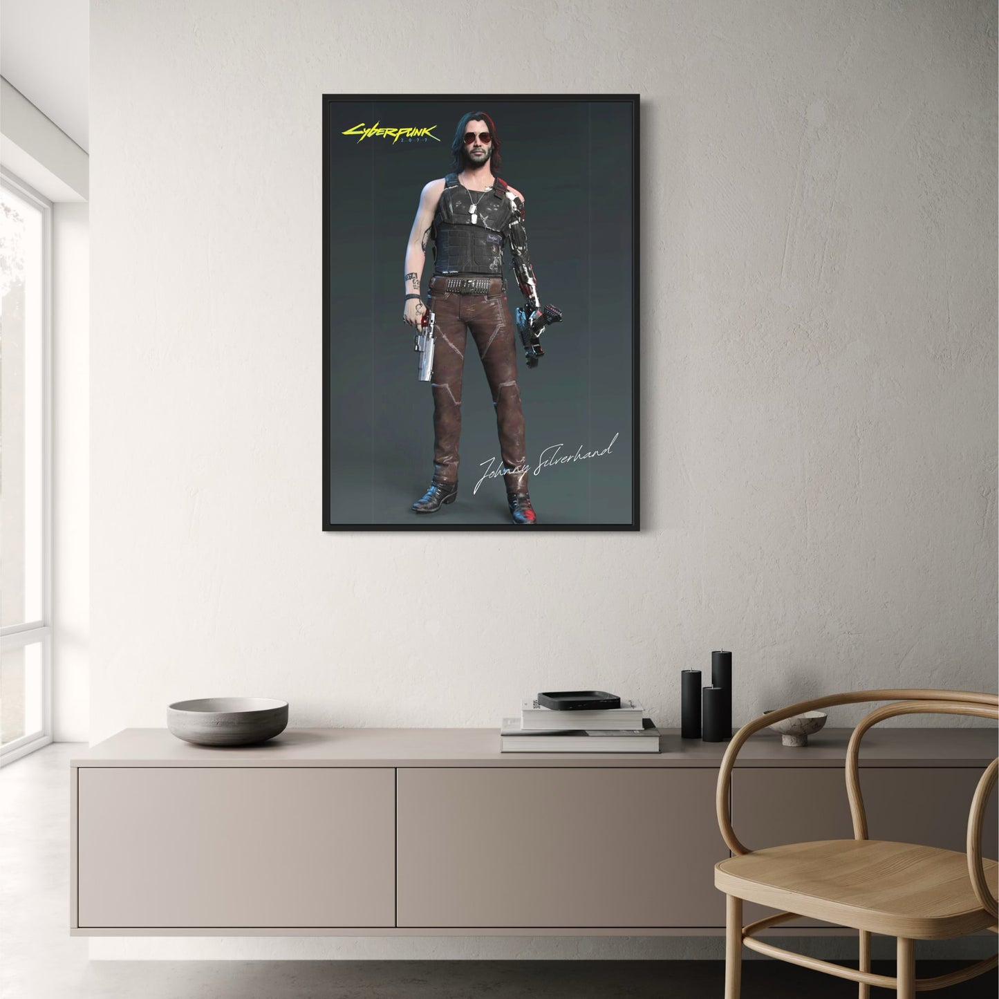 Cyberpunk 2077 | Johnny Silverhand | Lebendige Science-Fiction-Kunst
