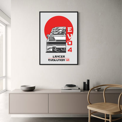Mitsubishi Lancer Evo VI | Retro-Rennsportkunst aus Japan
