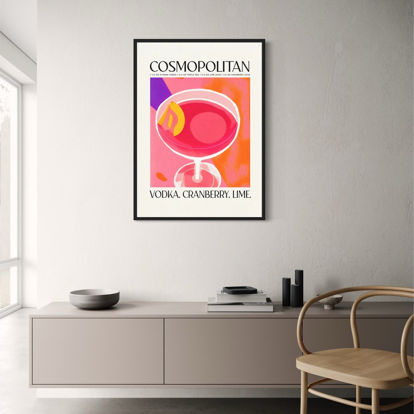 Wodka Cranberry Lime | Moderne Cocktailkunst