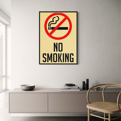 Vintage-Schild „Rauchen verboten“ | Rustikale Retro-Dekoration