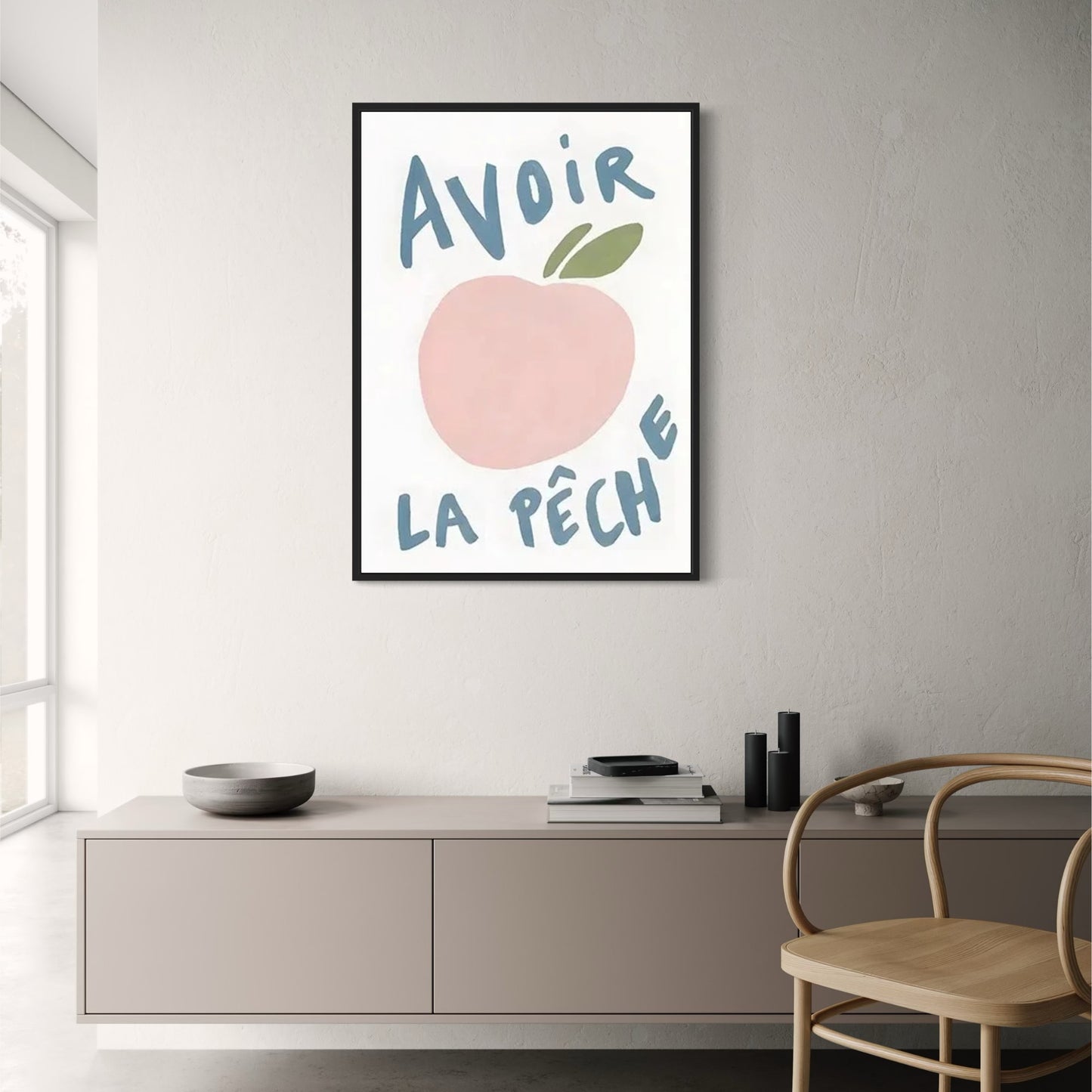 Fruitful Thoughts Poster | Vibrant Artistic Decor | Home Wall Art | Colorful Fruit Design | Decorative Living Space Accents