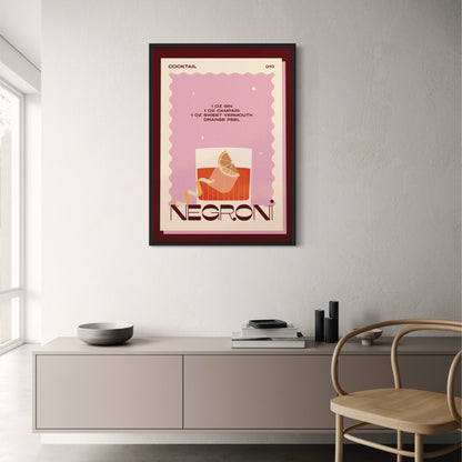 Vintage Negroni | Retro-Bar-Kunst
