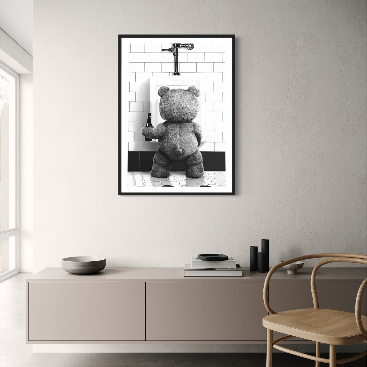 Black White Bear | Modern Art Print