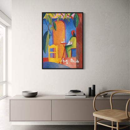 August Macke Kunstdruck | Expressionismus Wandkunst | 1914 Poster | Vintage Wohndekor | Künstlerisches visuelles Kunstwerk