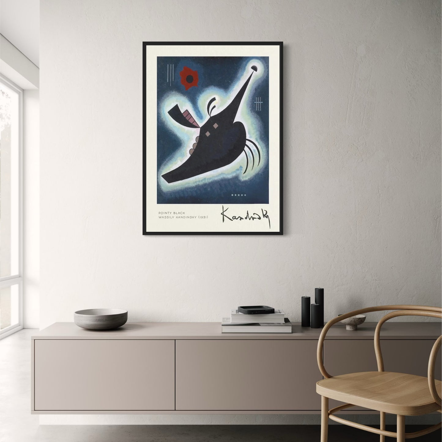 Kandinsky | Spitzschwarz 1931 | Abstrakte Kunst