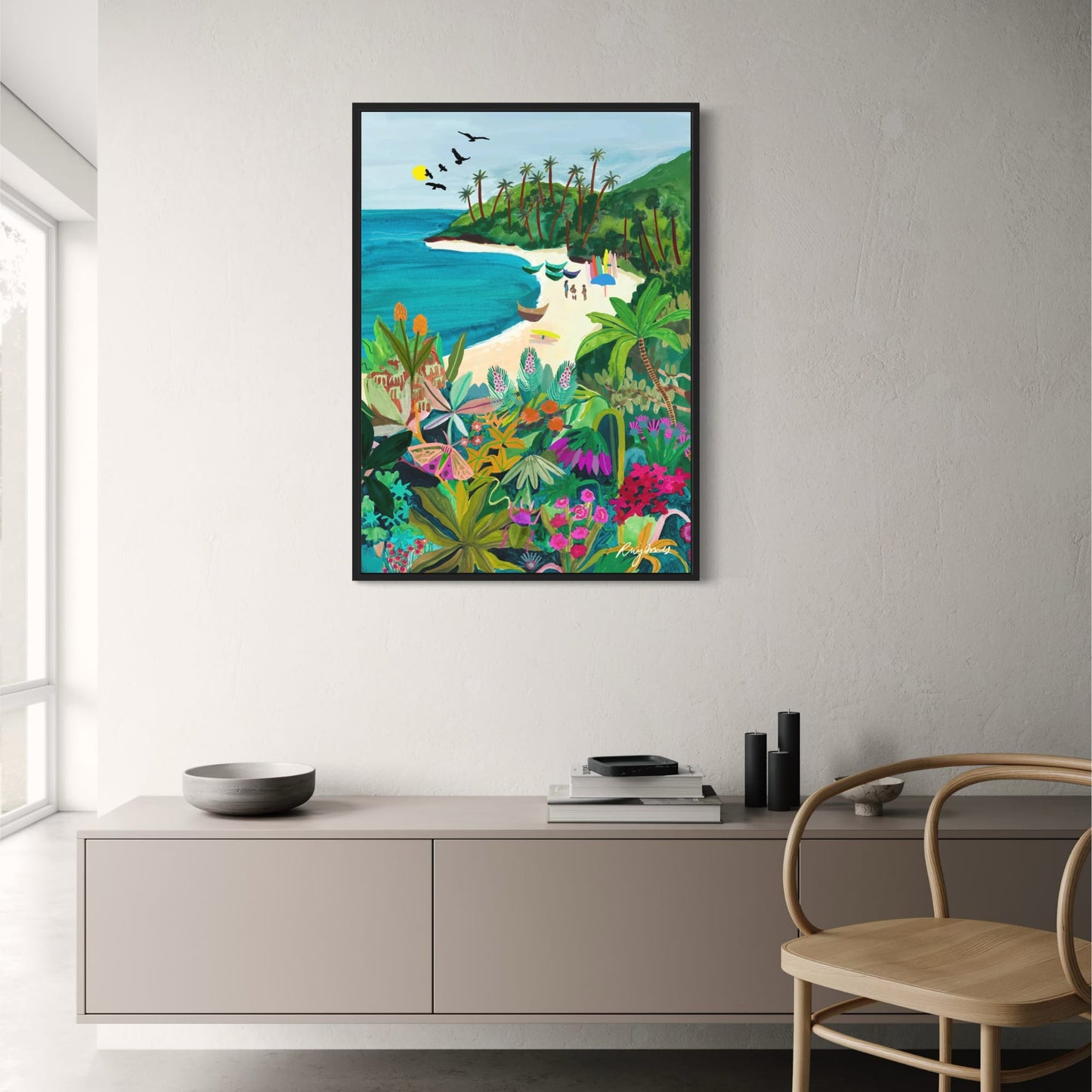 abstract india landscape poster