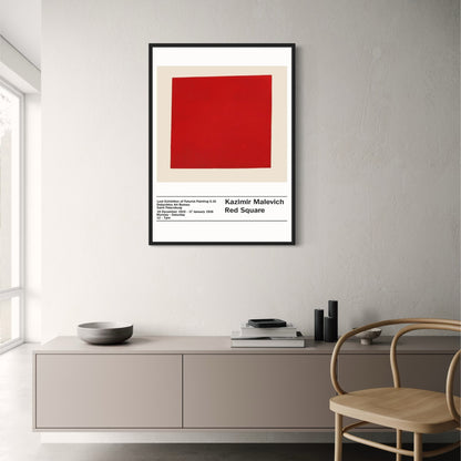 Rode Plein | Kazimir Malevich | Moderne Minimalist