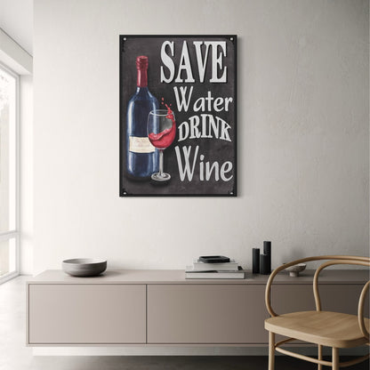 Wasser sparen, Wein trinken | Vintage-Küche