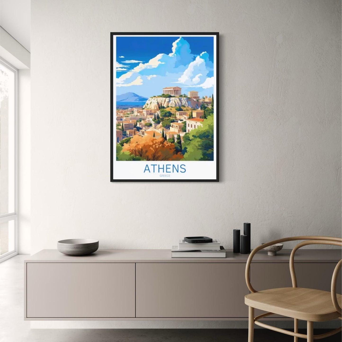 Stadtbild von Athen | Landschaftskunst