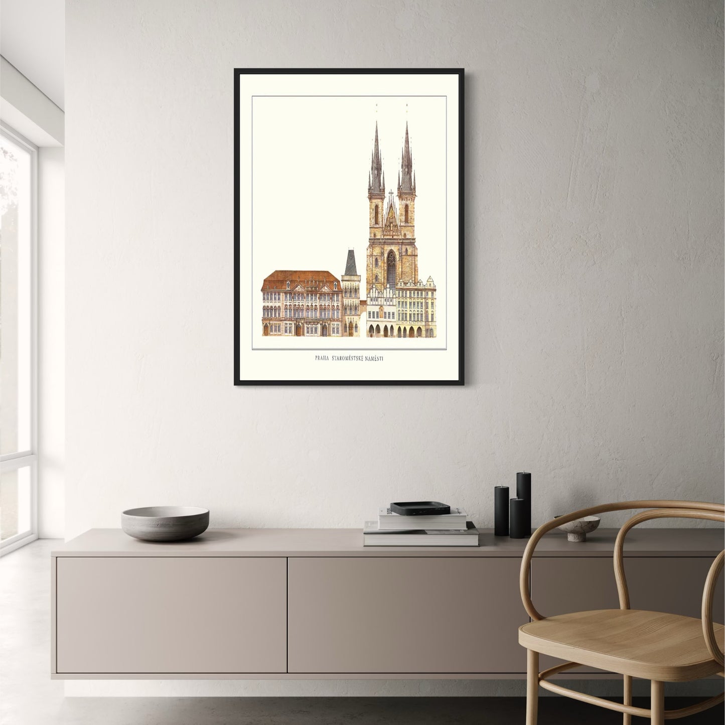 Altes Rathaus | Prag | Tschechische Republik | Gotik- und Renaissance-Architektur | Böhmische Architekturjuwelen | Europäische Städteposter