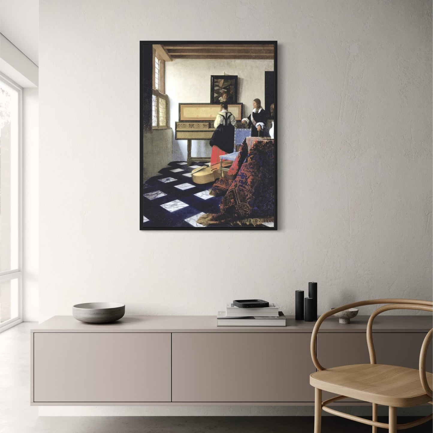 Johannes Vermeer | De Muziekles | Klassieke Nederlandse Kunst