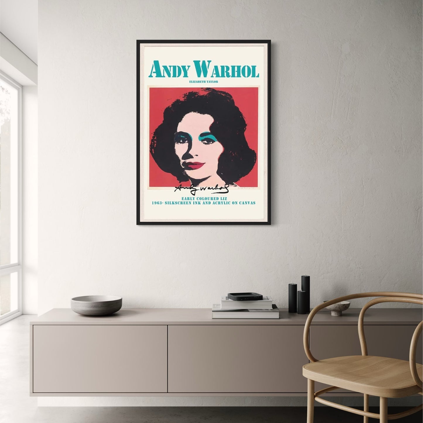 Andy Warhol | Elizabeth Taylor | 1963 | Art Print Poster | Pop Art Icon | Wall Decor