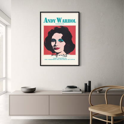 Andy Warhol | Elizabeth Taylor | 1963 | Art Print Poster | Pop Art Icon | Wall Decor