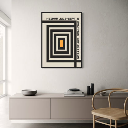 Bauhaus Moderne Geometrie | Levendig Minimalistisch Abstract