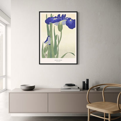 Ohara Koson | Blauwe Irissen | Ukiyo-e Stijl
