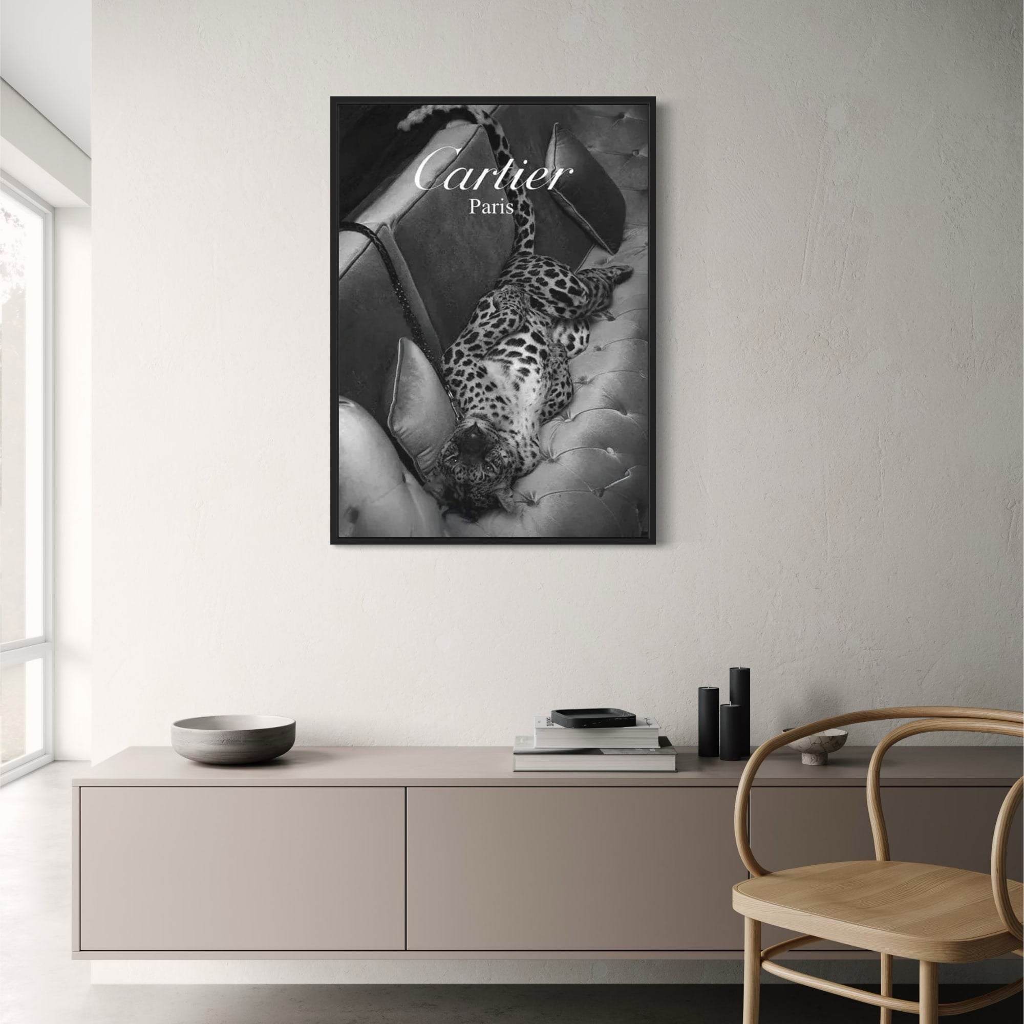 Cartier & Jaguar | Paris Fashion Silhouette – Wall Of Art Studio