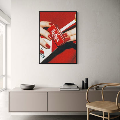 Poster | Rote Mode-Wandkunst | Trendige ästhetische Leinwand | Hypebeast-Rennwagen-Dekor | Rote Drucke