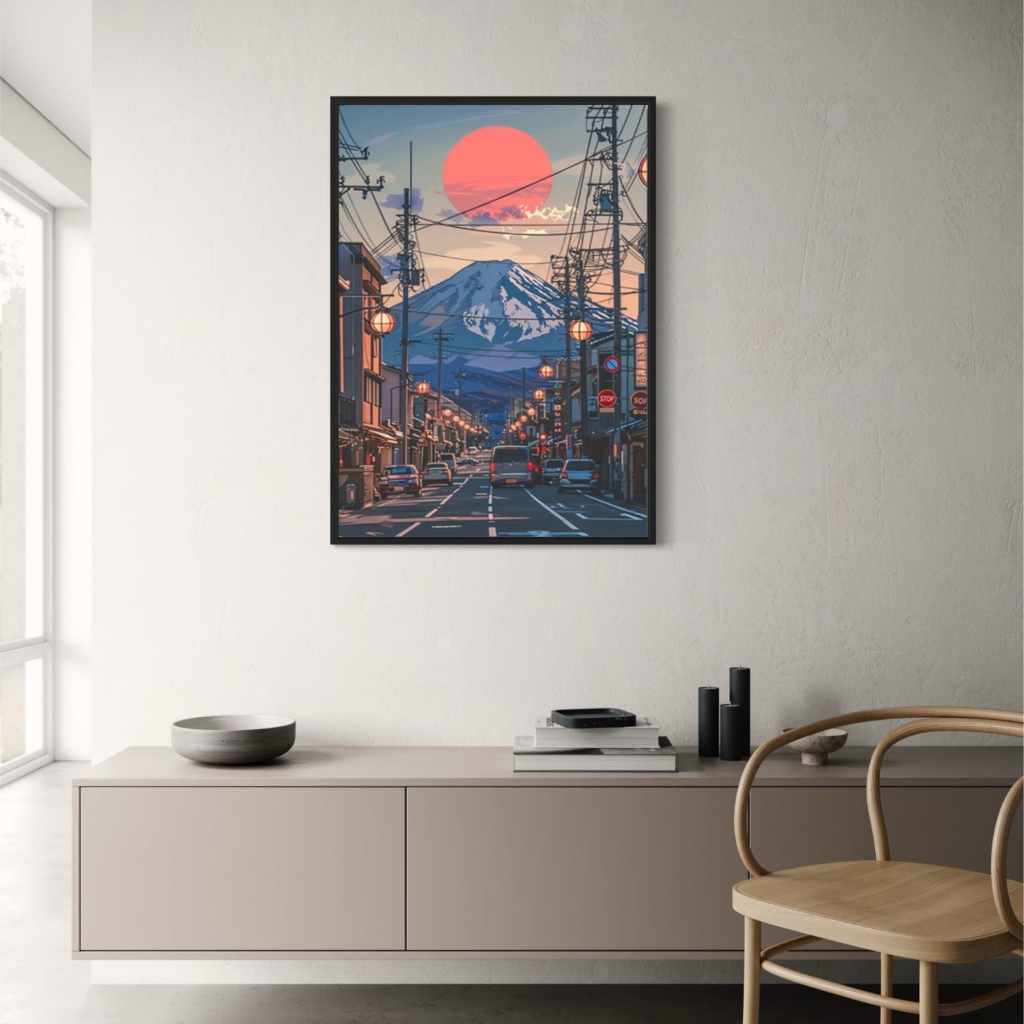 Sonnenuntergang am Fuji | Japanische Stadtlandschaft