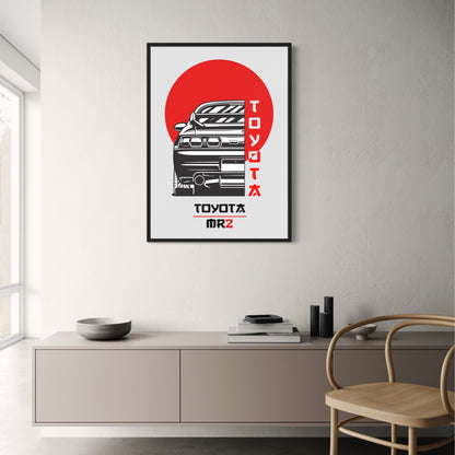 Toyota MR2 | Vintage Japanse Auto Kunst