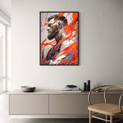 Connor McGregor | MMA Legend | UFC Fighter | Inspiring Sports Poster | Dynamic Tribute to Athlete's Passion and Power