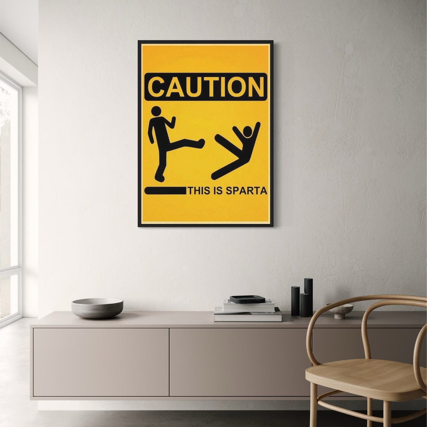 Das ist Sparta | Vintage-Warnschild