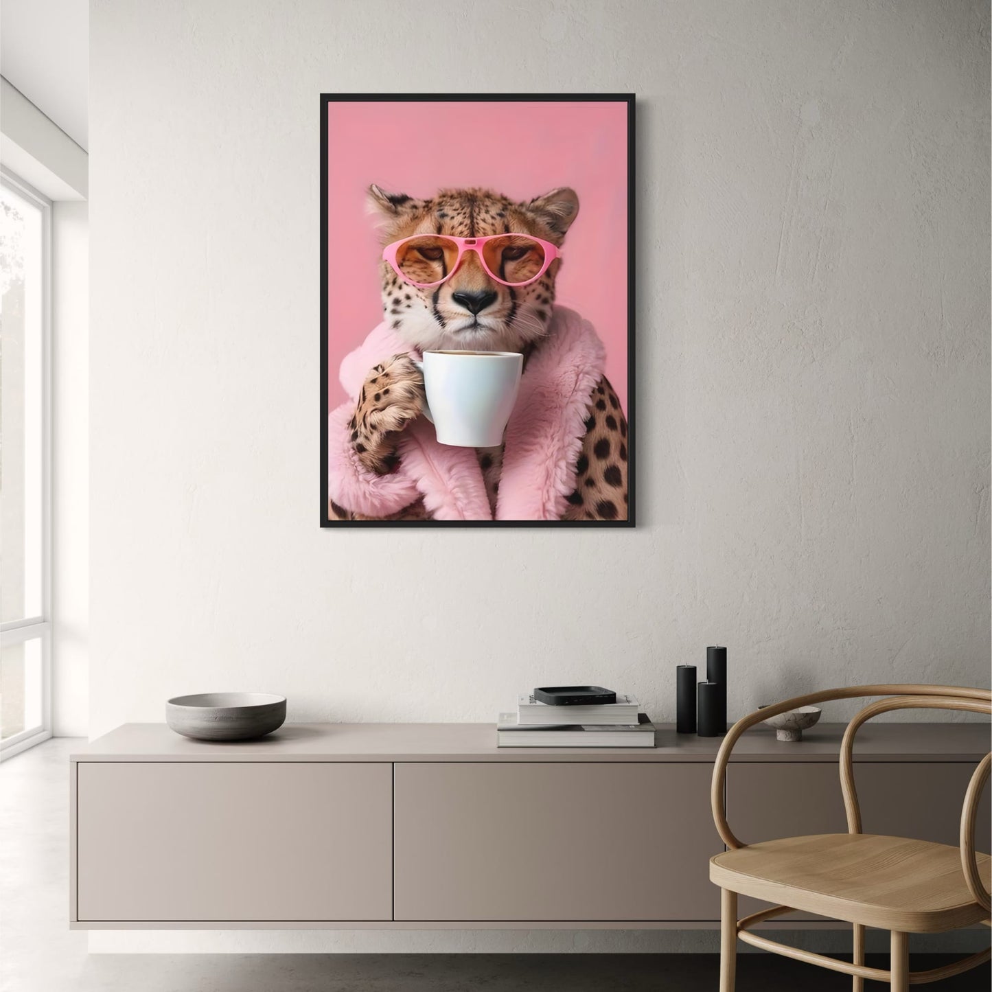 Cheetah Koninklijke Punk Dieren | Uniek Wilde Dieren Ontwerp