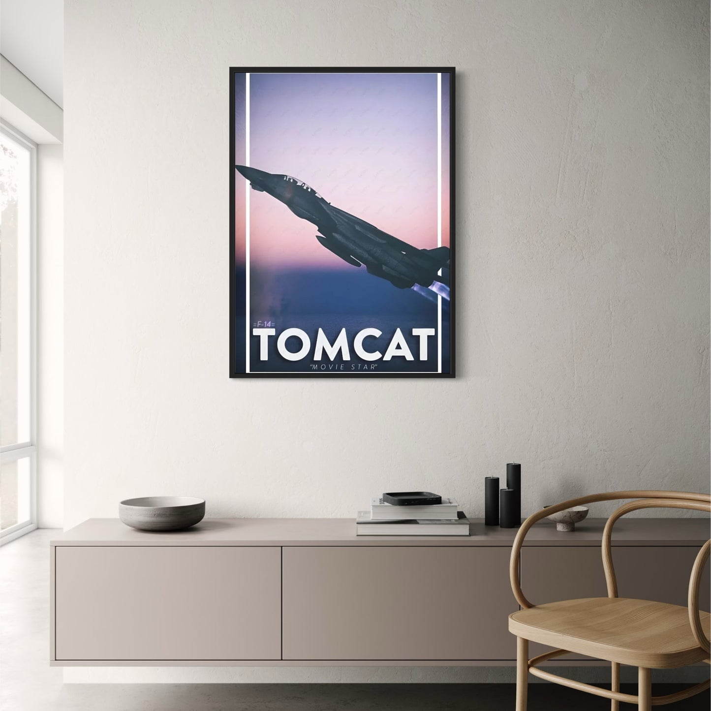 Amerikanisches Kampfflugzeug F22 Poster | Coole selbstklebende Wandkunst | Wasserfestes ästhetisches Dekor für Zuhause, Schlafzimmer, Bar