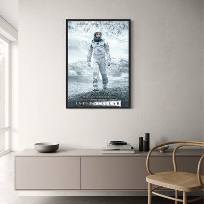 Weltraum-Sci-Fi-Poster im nordischen Stil | Interstellare Leinwand-Wandkunst | Science-Fiction-Film-Kunstdekor