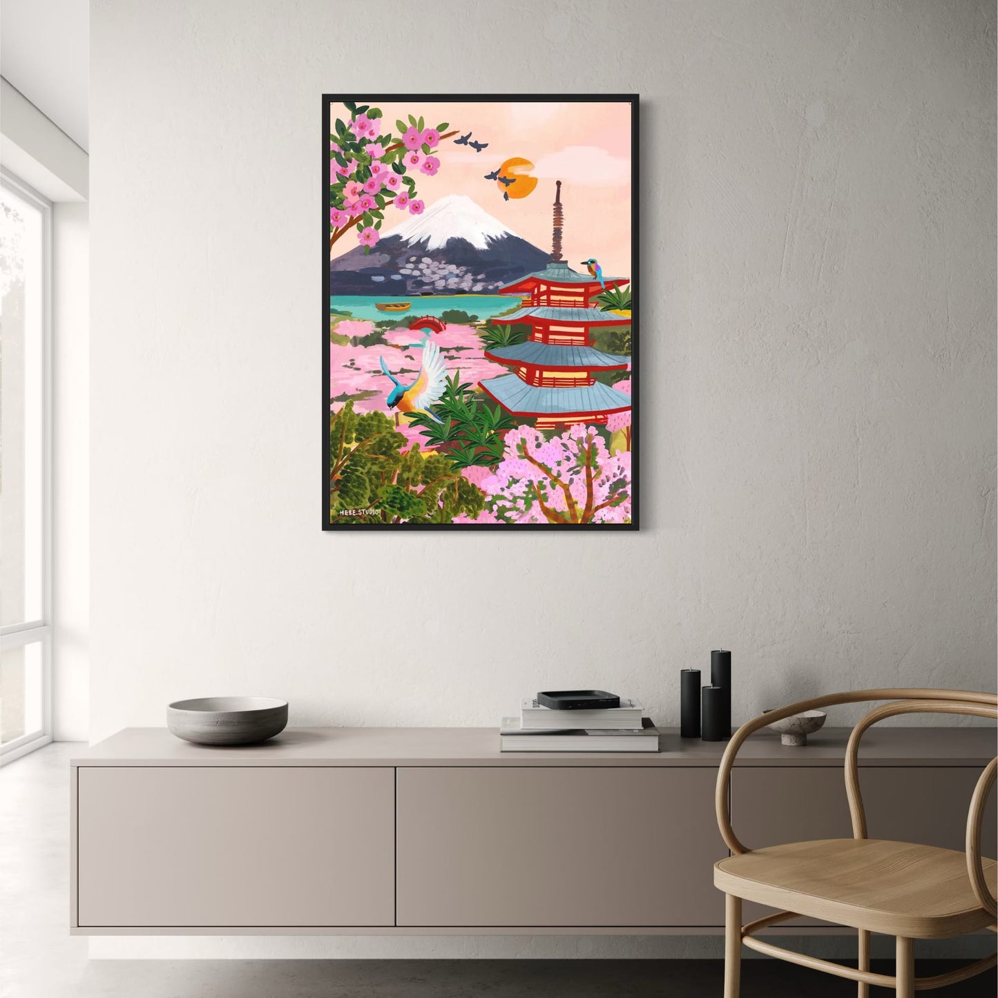 abstract india landscape poster