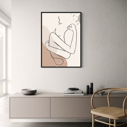 Calm Botanical Poster | Tranquil Plant Art | Green Foliage Wall Decor | Nature-Inspired Room Accent | Indoor Art Display