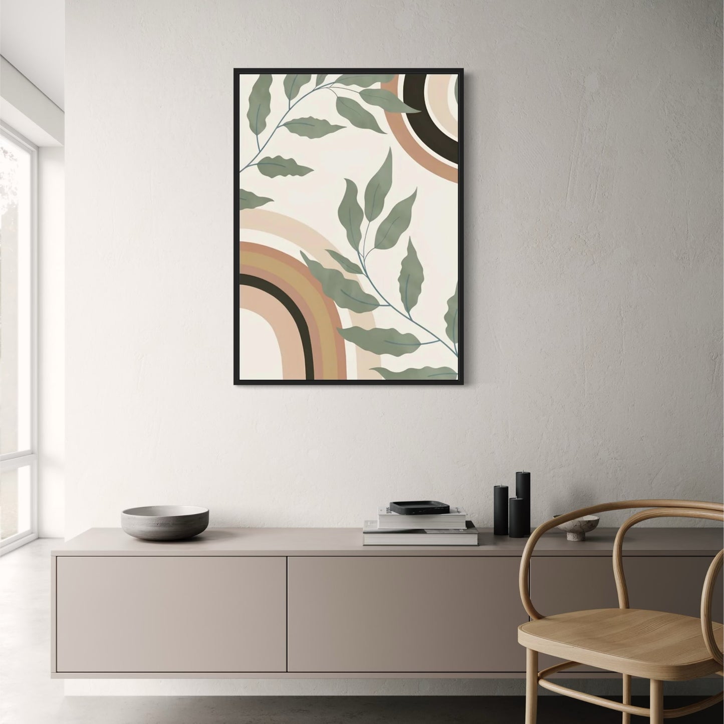 Moderne abstrakte Natur | Erdtöne | Minimalistische Kunst