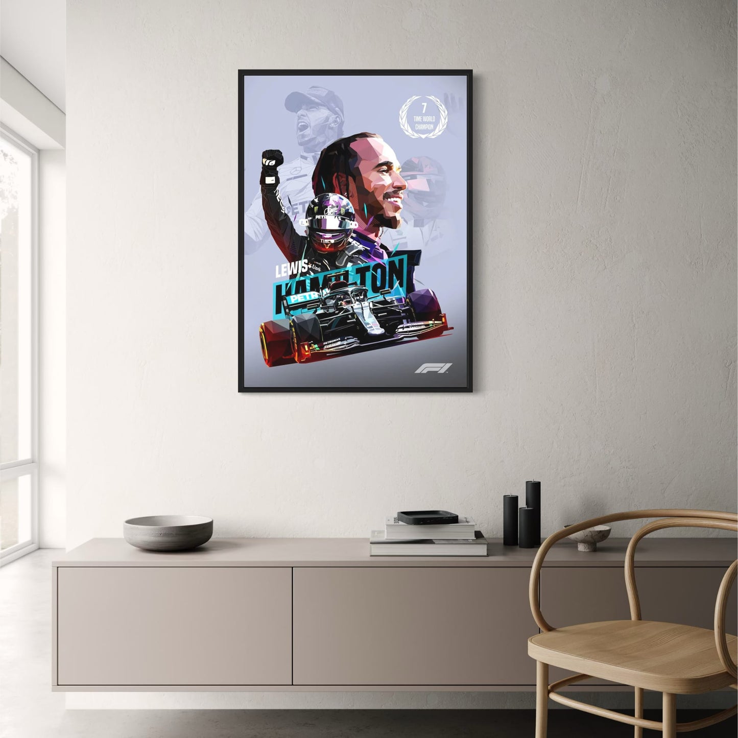 Lewis Hamilton F1 | 7-Times Kampioen Helm Kunst
