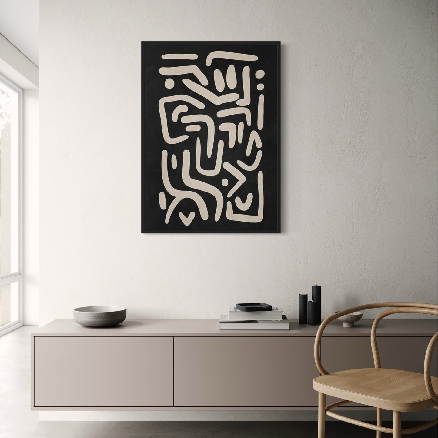 Earthen Labyrinth Poster | Decor Artwork | Visual Wall Art | Home & Garden Decor | Fine Art Print | Scenic Abstract Design