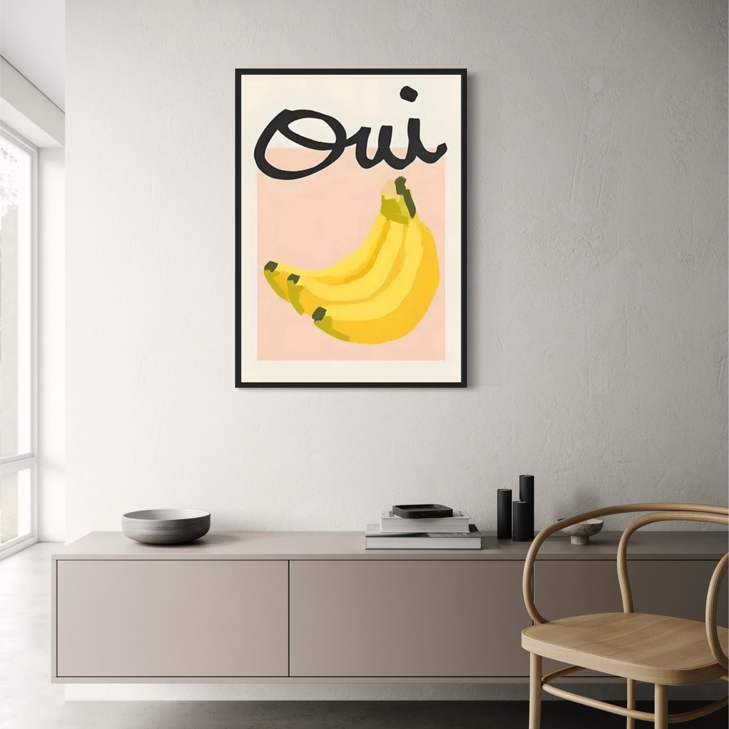 Tropisch Genot | Oui tegen Bananen | Levendige Fruit Kunst