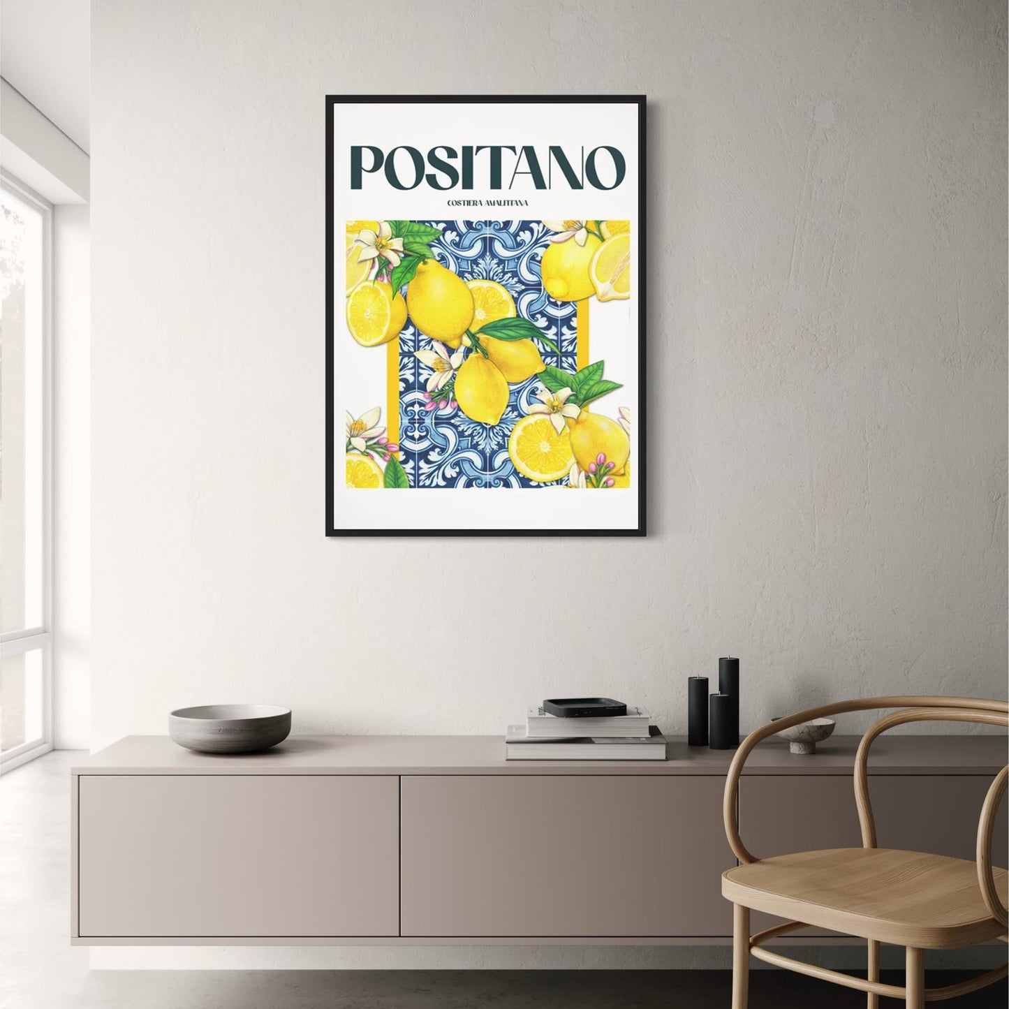 La Dolce Vita | Positano-Zitronen | Mediterrane Kunst