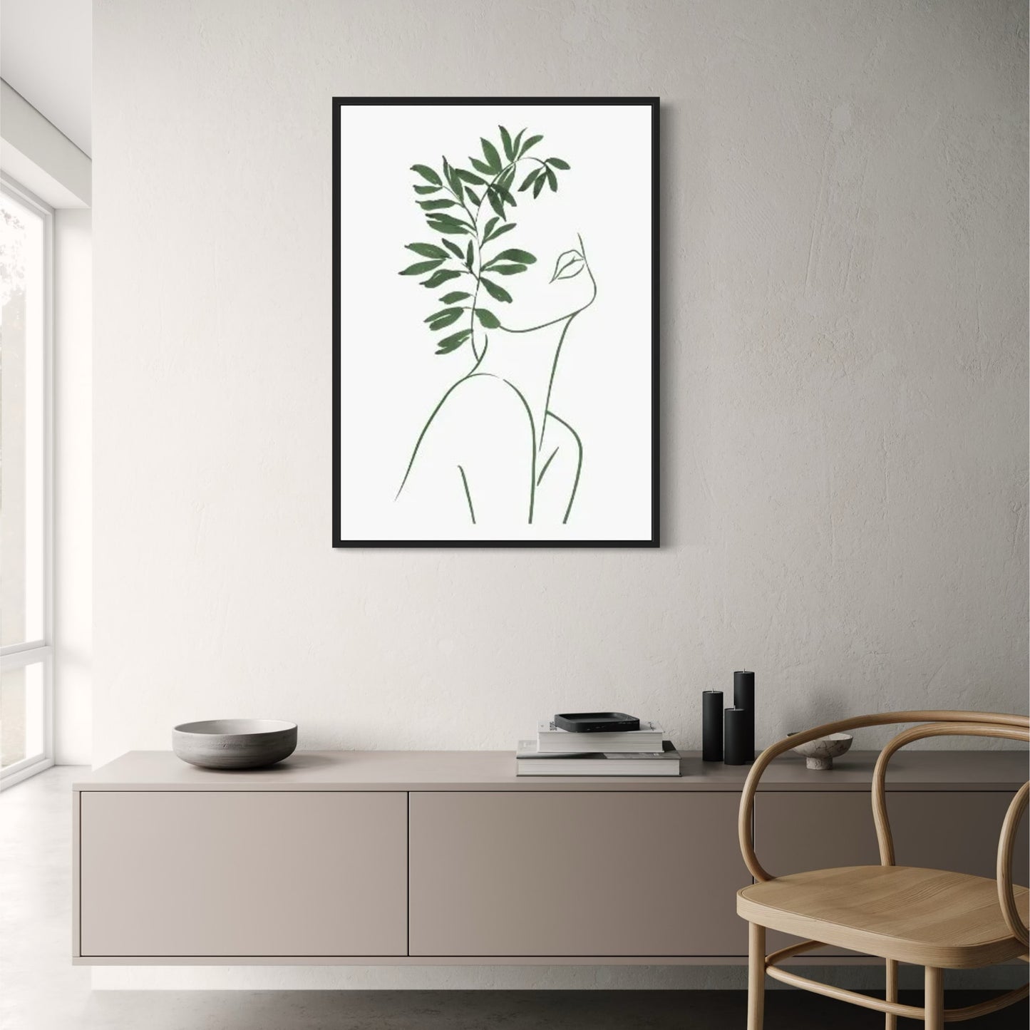 Moderne Botanische | Bladachtige Geometrische Ontwerp