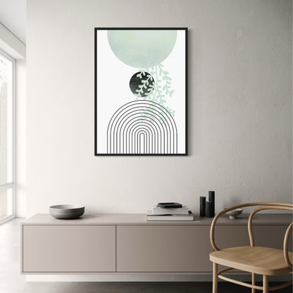 Moderne Botanik | Minimalistische grüne Kunst