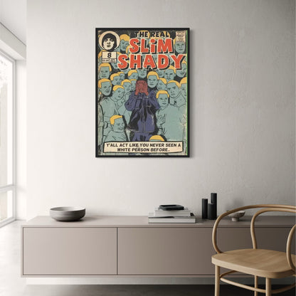 The Real Slim Shady Muziek Strip Poster