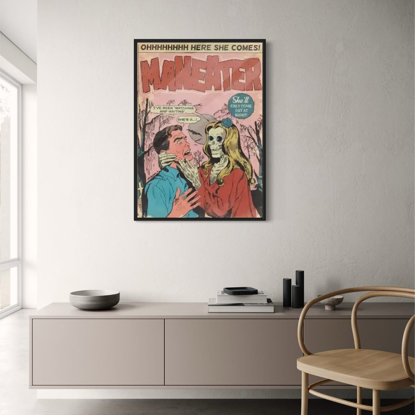 Daryl Hall & John Oates | Maneater Strip Poster