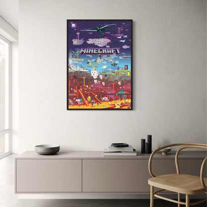 Minecraft Wereld Poster