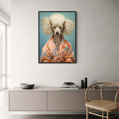 Poodle Portrait | Silk Elegance