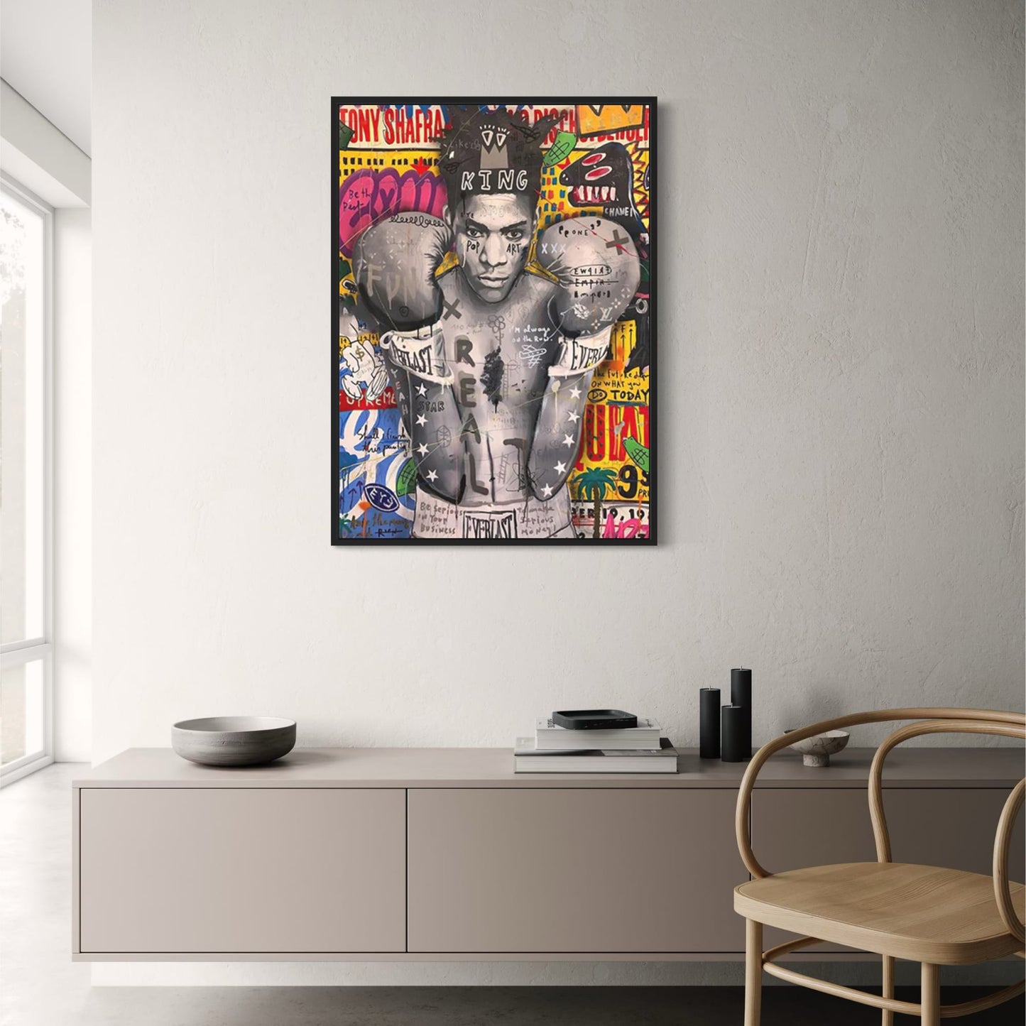 Abstrakte Graffiti | Porträt der Königin von England | Street-Pop-Art-Leinwand | Poster für Wohnzimmerdekoration