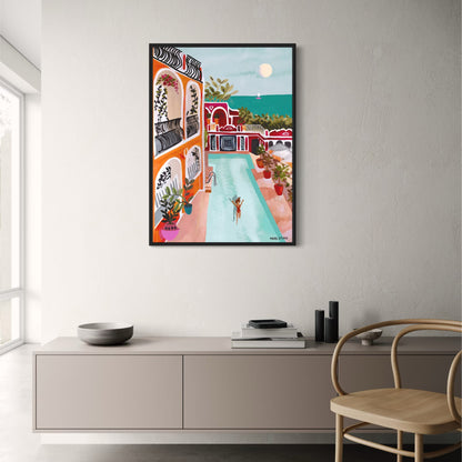 abstract india landscape poster